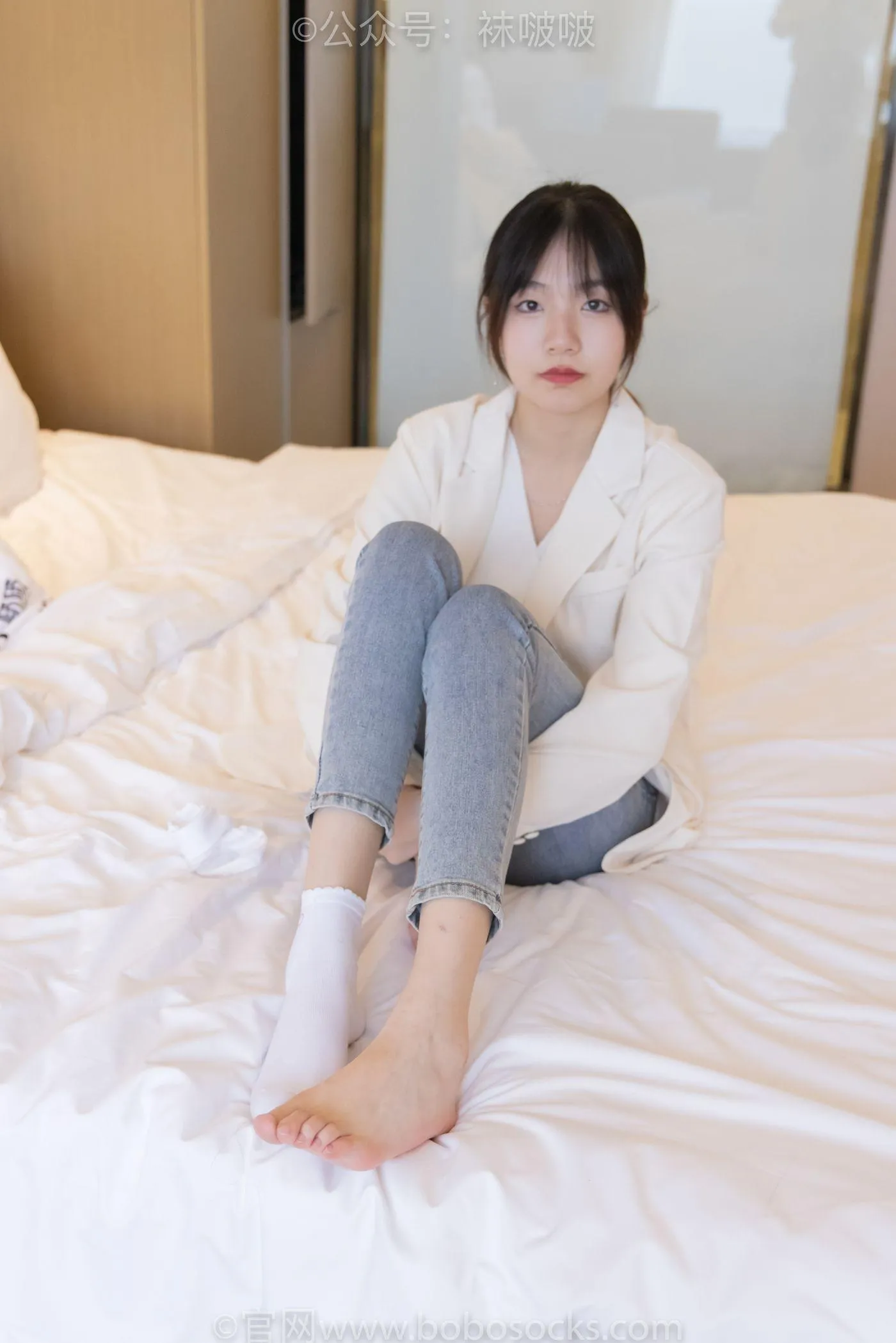 [BoBoSocks袜啵啵]NO.050 小甜豆-高跟长靴、白棉袜 [175P]插图7